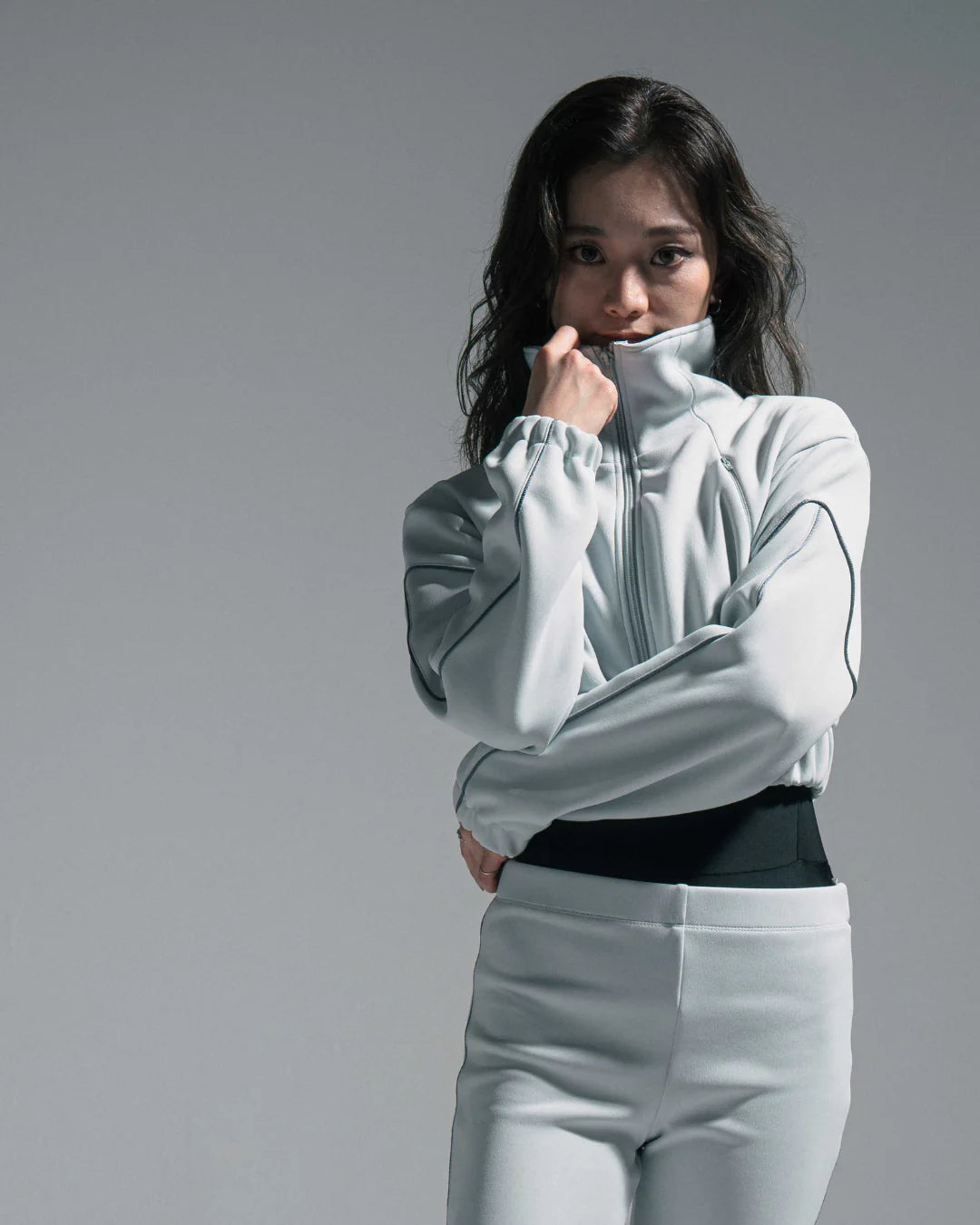 【Outlet Price】Mochi Track jacket -SILVER-