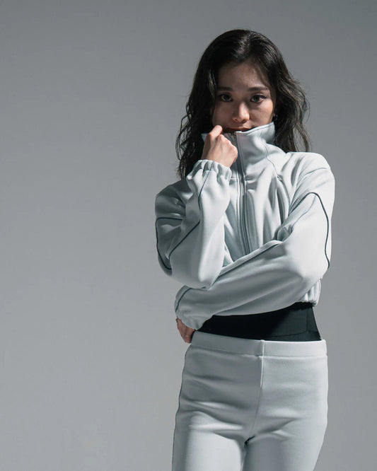 【Outlet Price】Mochi Track jacket -SILVER-