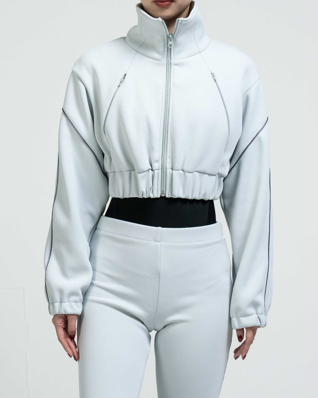 Mochi Track jacket -SILVER-