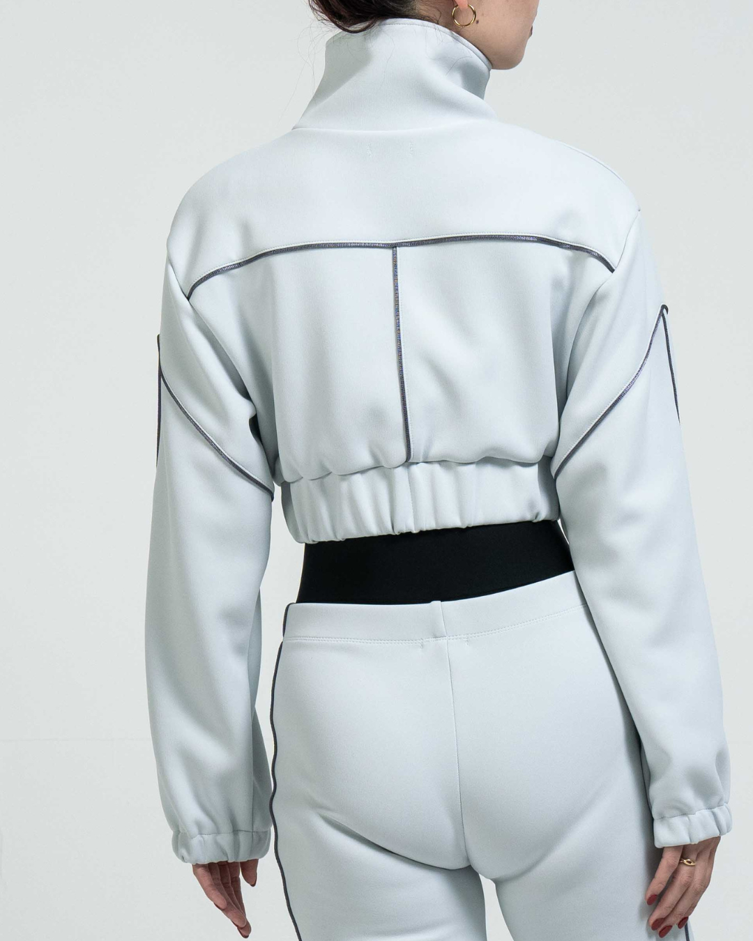 Mochi Track jacket -SILVER-