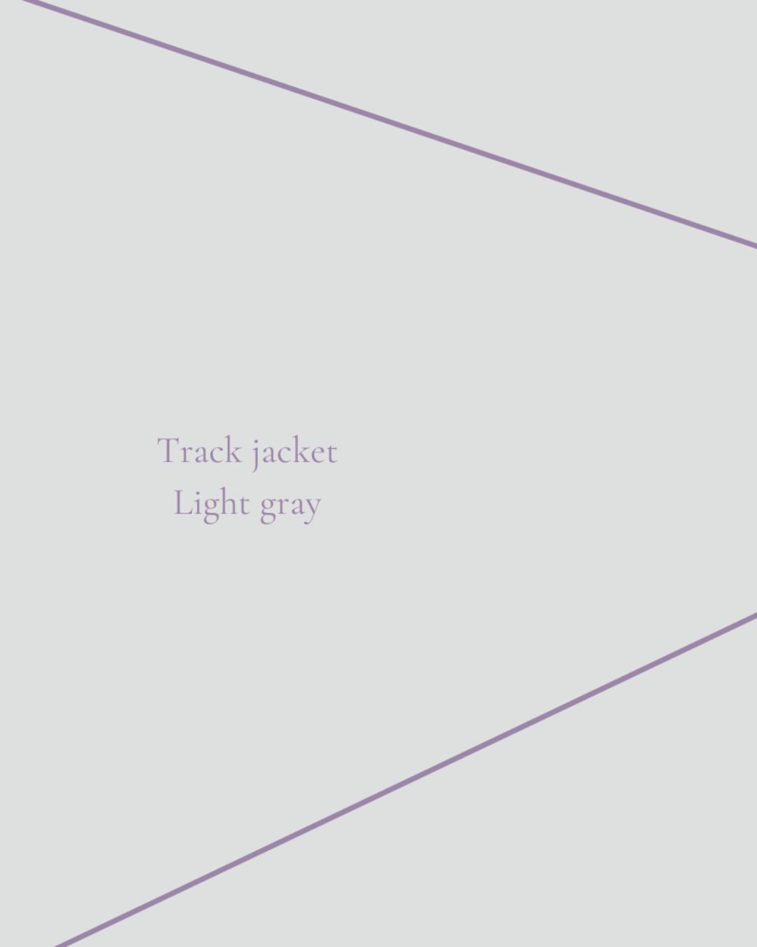 Mochi Track jacket -SILVER-