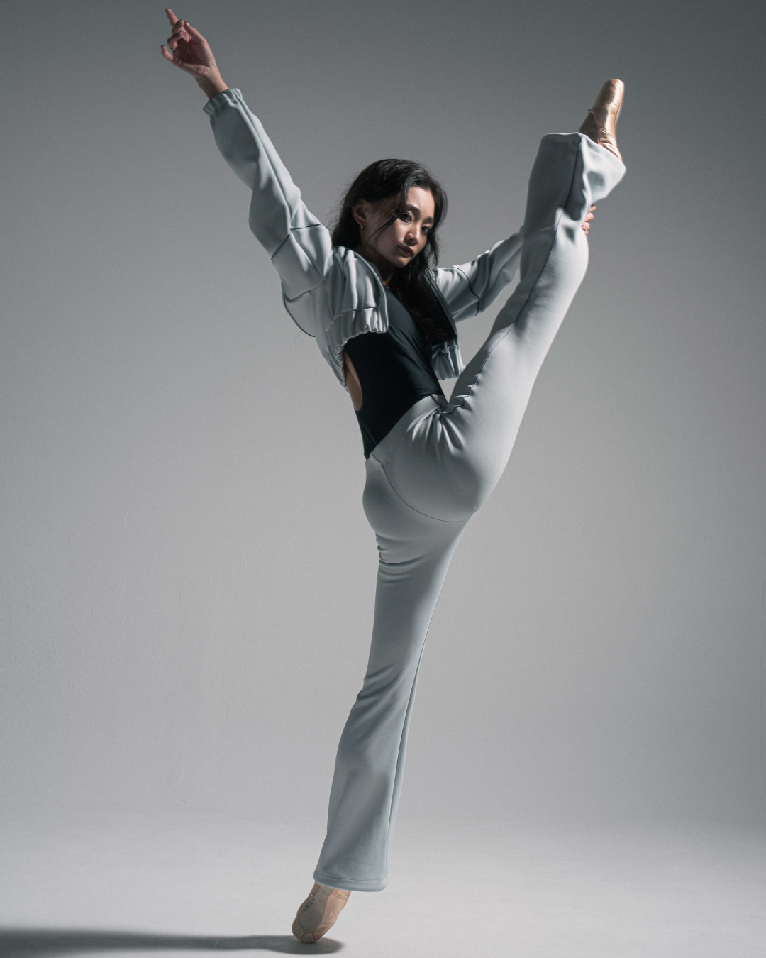 Mochi Track pants -SILVER-
