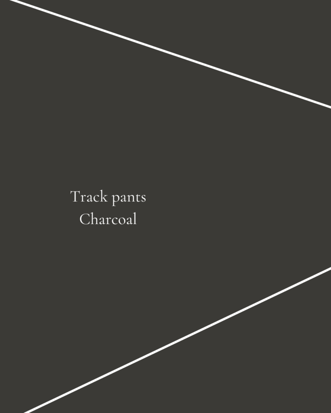 Mochi Track pants -SILVER-