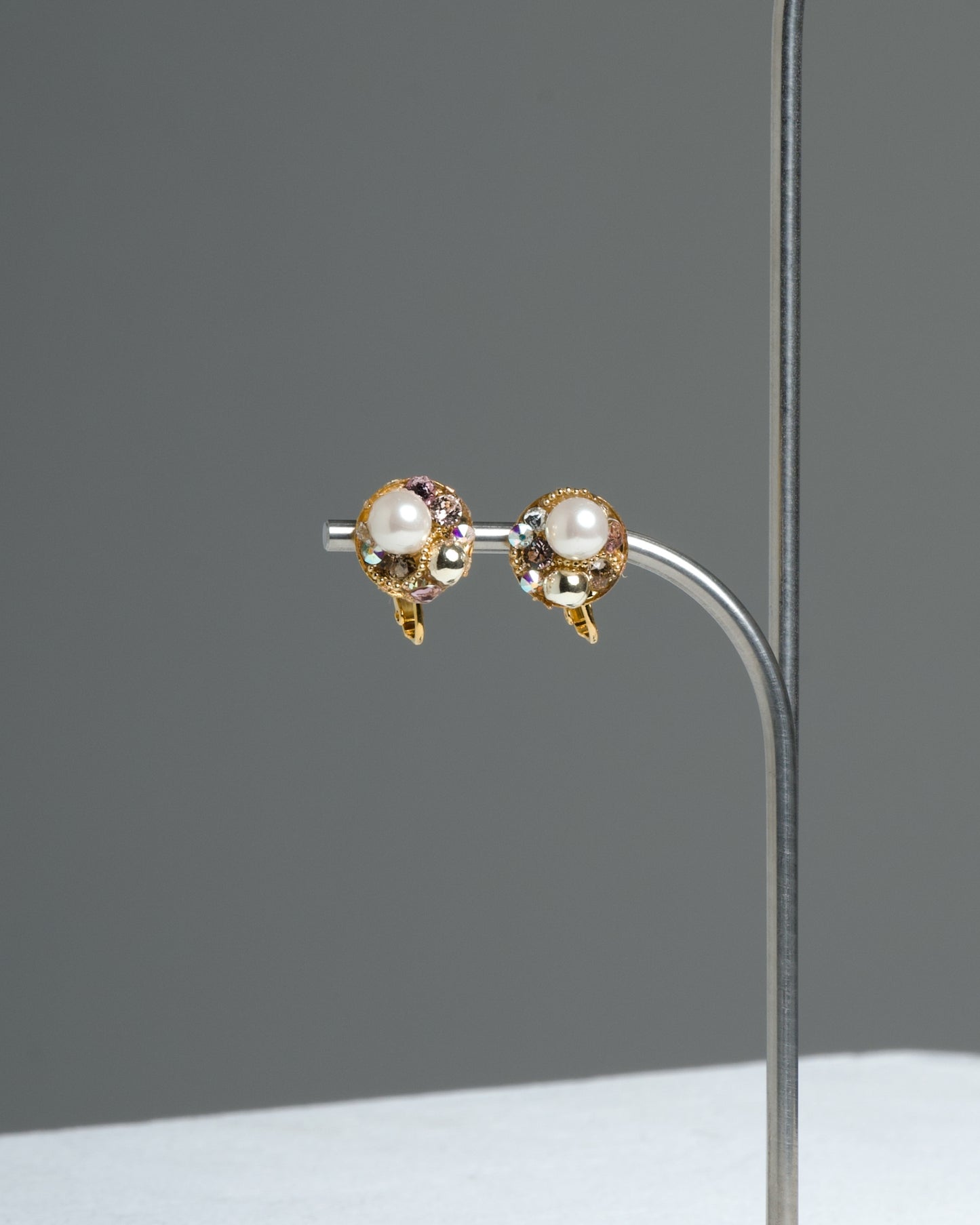 [受注生産商品] サークルランダム ピアス/イヤリング -GOLD-