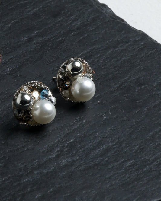 [受注生産商品] サークルランダム ピアス/イヤリング -SILVER-