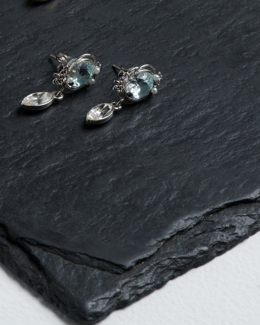 [受注生産商品] 睡蓮 ピアス/イヤリング -SILVER-
