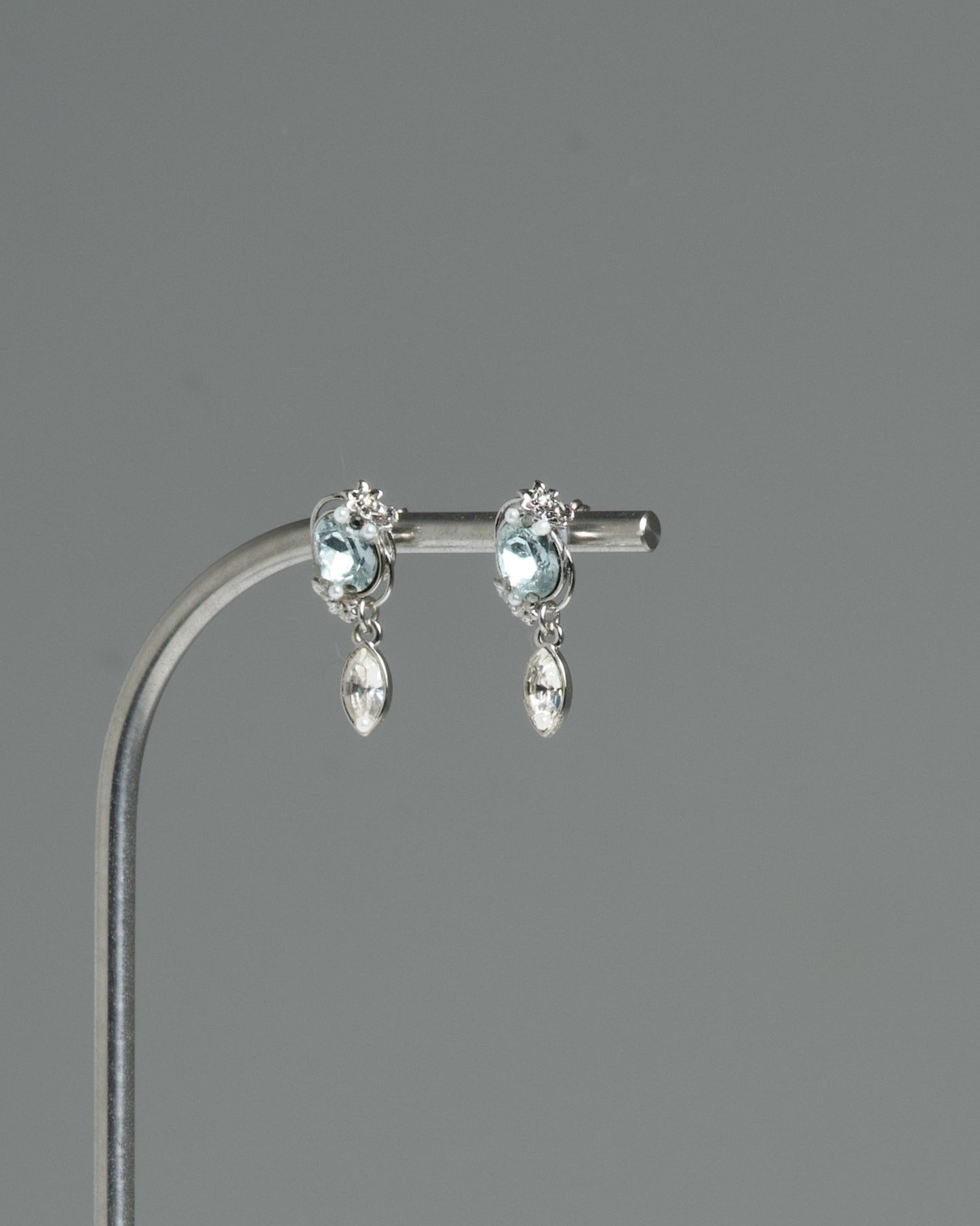 [受注生産商品] 睡蓮 ピアス/イヤリング -SILVER-