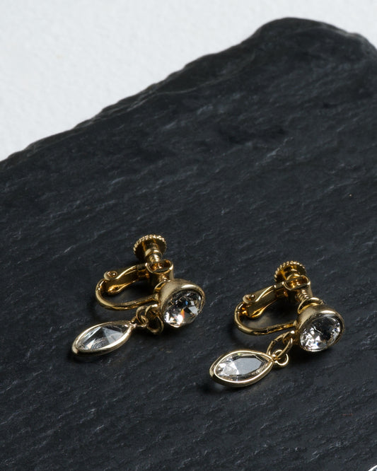 [受注生産商品] 雫 ピアス/イヤリング -GOLD-