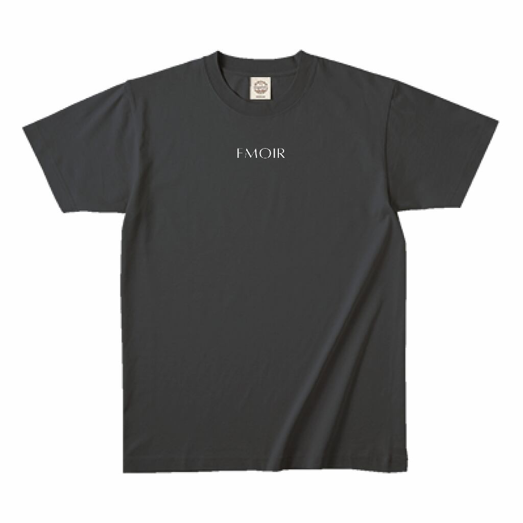 EMOIR+ [Unisex] Logo organic cotton T shirt -Black-