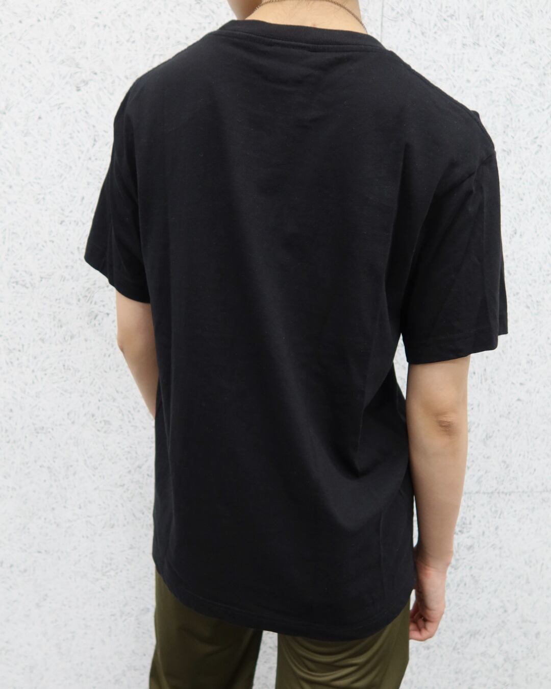 EMOIR+ [Unisex] Logo organic cotton T shirt -Black-