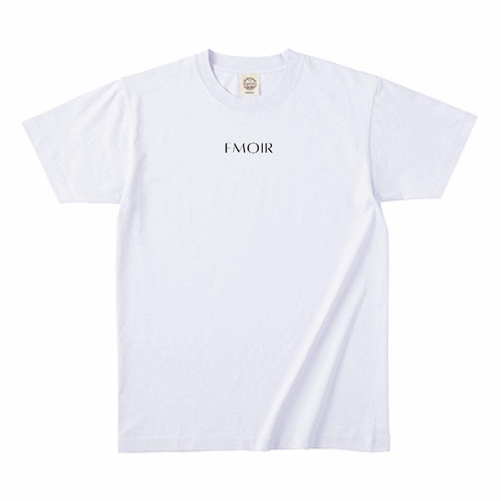 EMOIR+ [Unisex] Logo organic cotton T shirt -White-