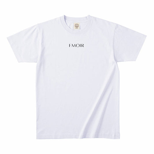 EMOIR+ [Unisex] Logo organic cotton T shirt -White-
